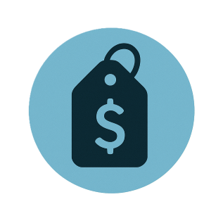 affordable price icon